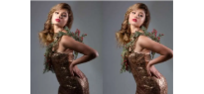 High-End Model Retouching Before and After Clipping Path