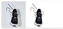 Performance Running Sneaker Before and After Clipping Path