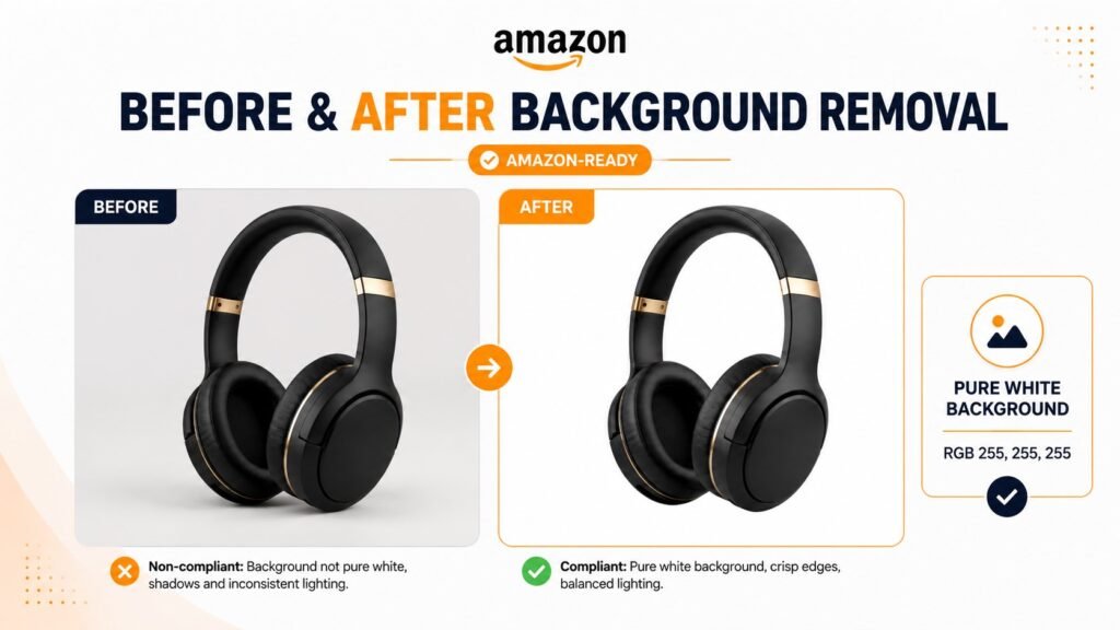 Before and after product editing showcase