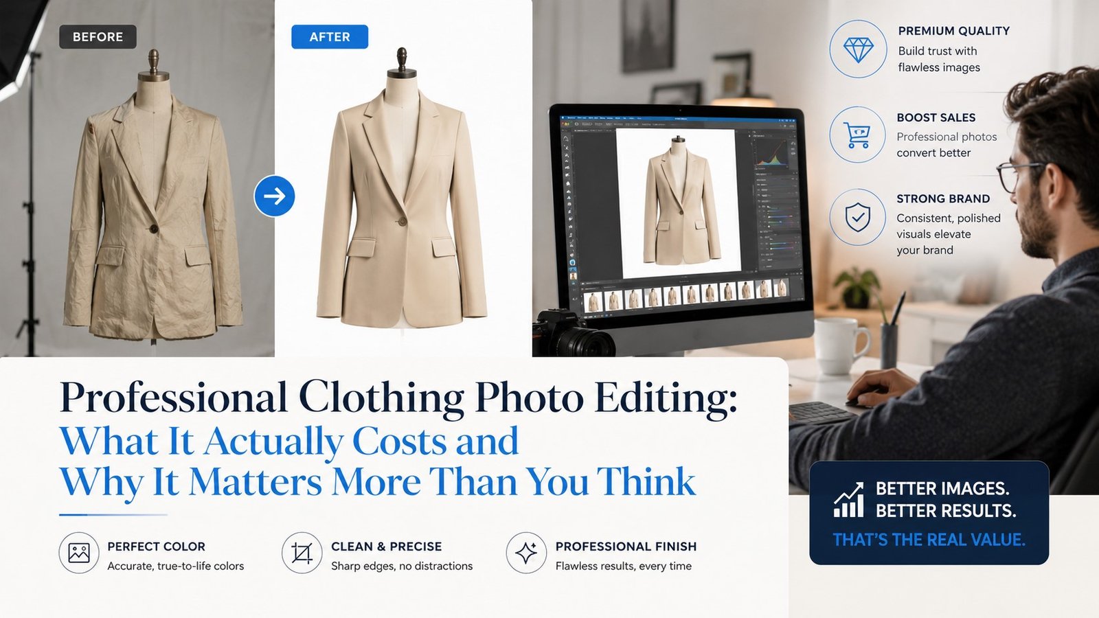 Clothing photo editing process explained