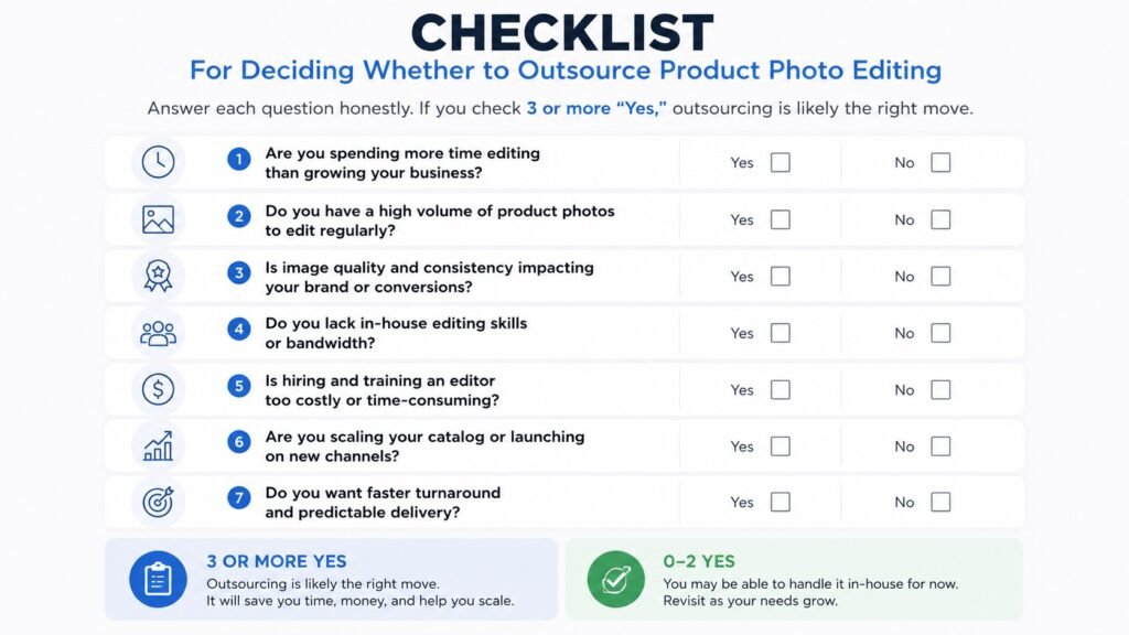 Why Smart Brands Outsource Product Photo Editing? 4 Outsource photo editing decision guide