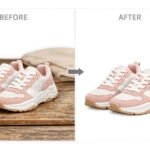 Sneaker transformation before and after