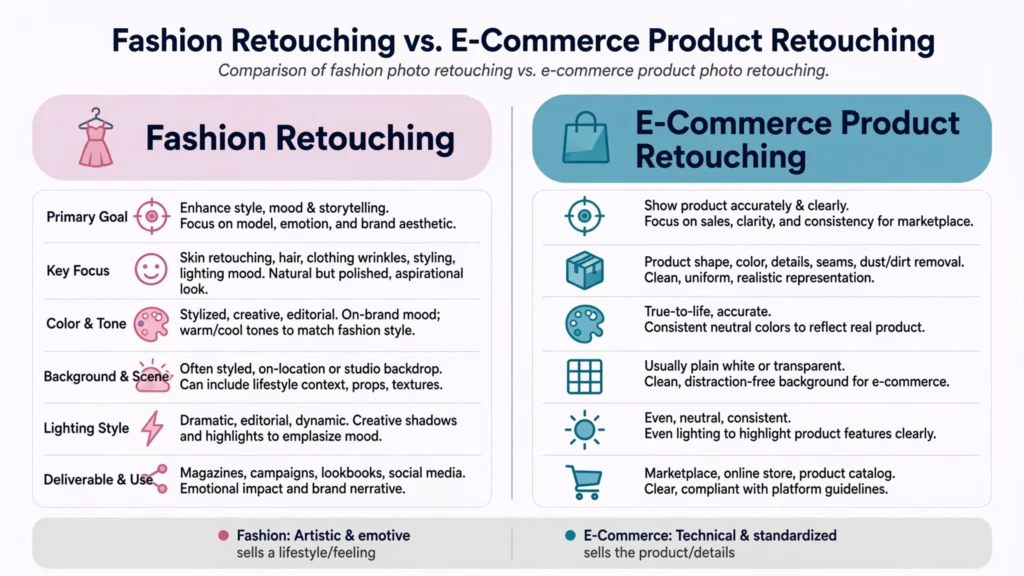 fashion_vs_ecommerce_comparison_infographic